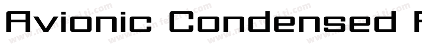Avionic Condensed Family字体转换